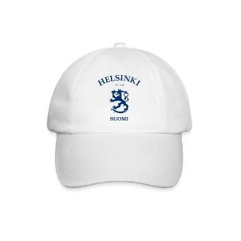 Helsinki Suomi Finland Finnland - Baseballkappe - Weiß/Weiß - Vorne