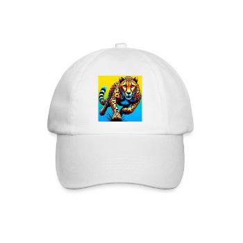 cheetah - Baseball Cap - white/white - Front