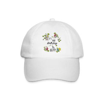 Birthday - Baseball Cap - white/white - Front