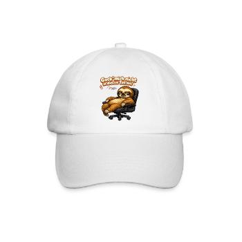 Guck mich nicht in diesem Ton an Faultier - Baseballkappe - Weiß/Weiß - Vorne