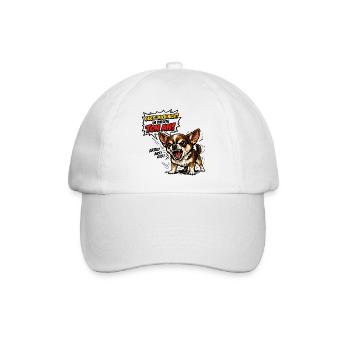  Hund - Guck mich nicht in diesem Ton an - Baseballkappe - Weiß/Weiß - Vorne