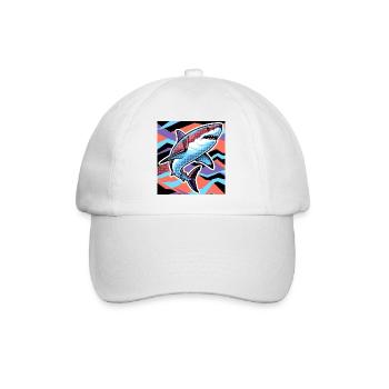 Requin - Casquette classique - blanc/blanc - Devant