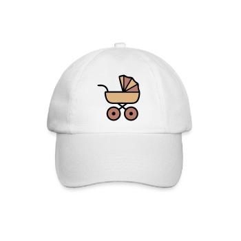Stroller Baby Boho Icon - Baseball Cap - white/white - Front
