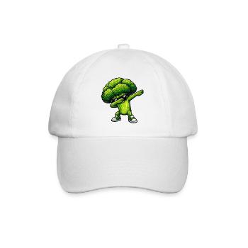 Tamponnement du brocoli - Casquette classique - blanc/blanc - Devant