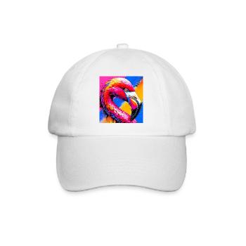Flamant - Casquette classique - blanc/blanc - Devant