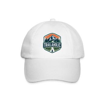 A Little More, Worry Less - Baseball Cap - white/white - Front