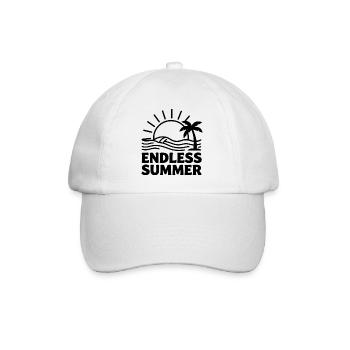 Endless Summer Palm Trees Waves - Baseball Cap - white/white - Front