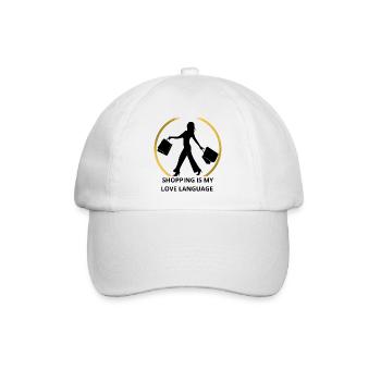 Minimalistischer Goldring - Baseballkappe - Weiß/Weiß - Vorne