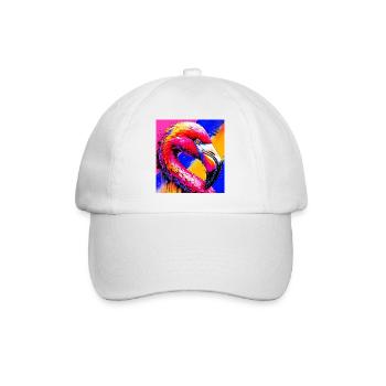 Flamant - Casquette classique - blanc/blanc - Devant