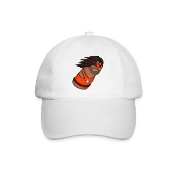 Slam – Cartoon Thumb Character - Baseballkappe - Weiß/Weiß - Vorne
