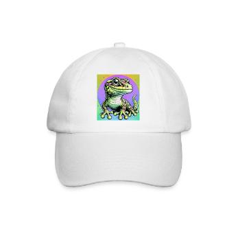 Gecko - Baseballkappe - Weiß/Weiß - Vorne