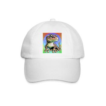 Gecko - Baseballkappe - Weiß/Weiß - Vorne
