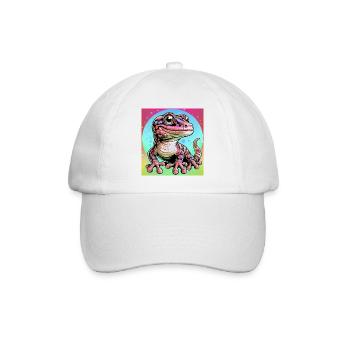 Gecko - Baseball Cap - white/white - Front
