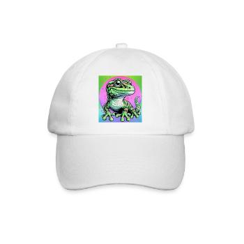 Gecko - Baseball Cap - white/white - Front