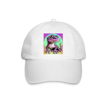 Gecko - Baseball Cap - white/white - Front