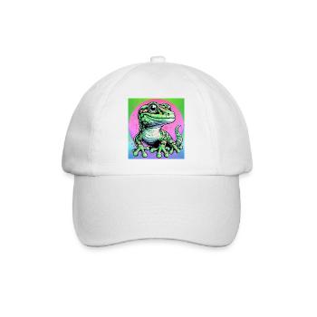 Gecko - Baseballkappe - Weiß/Weiß - Vorne