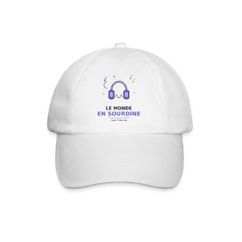 Le Monde En Sour­dine - Chill Actif - Casquette classique - blanc/blanc - Devant