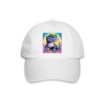 Gecko - Baseball Cap - white/white - Front