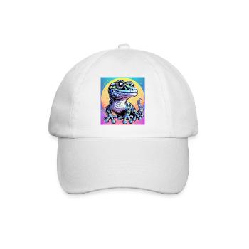 Gecko - Baseball Cap - white/white - Front