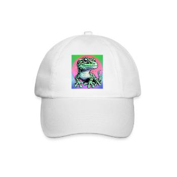 Gecko - Baseballkappe - Weiß/Weiß - Vorne