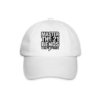 Master the 21 Bends L'Alpe d'Huez Cycling - Baseball Cap - white/white - Front