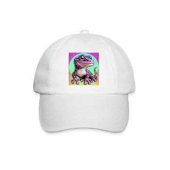 Gecko - Baseball Cap - white/white - Front