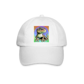 Gecko - Baseball Cap - white/white - Front