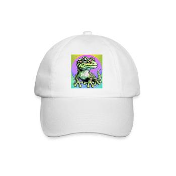 Gecko - Baseballkappe - Weiß/Weiß - Vorne