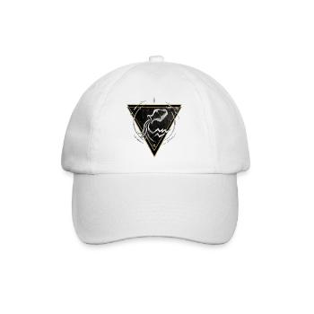 Wassermann Luftzeichen – Tierkreis von Kék-Ina - Baseballkappe - Weiß/Weiß - Vorne