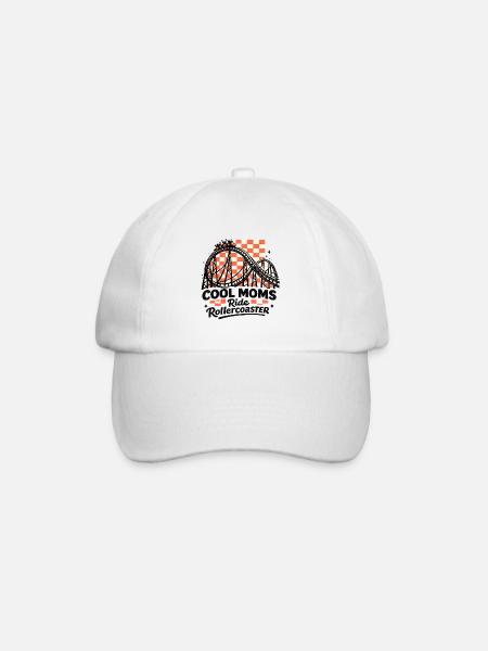 Cool Moms Roller Coaster Ride - Baseball Cap - white/white