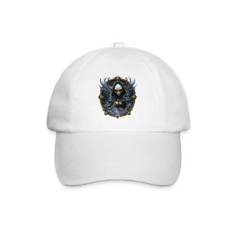 Blue Mystic with Ornate Wings - Baseball Cap - white/white - Front