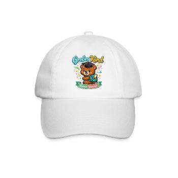Kleines Wunder Bär Abschluss - Baseballkappe - Weiß/Weiß - Vorne
