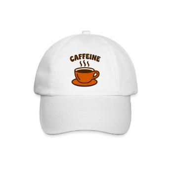 Coffee Mug Caffeine Logo - Baseball Cap - white/white - Front