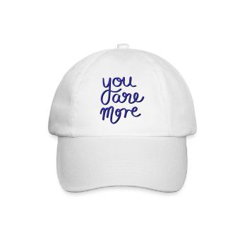 You are more - Baseball Cap - white/white - Front