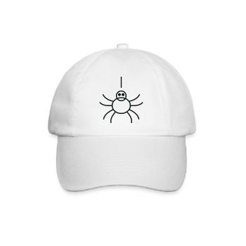 Minimalist Linear Spider - Baseball Cap - white/white - Front