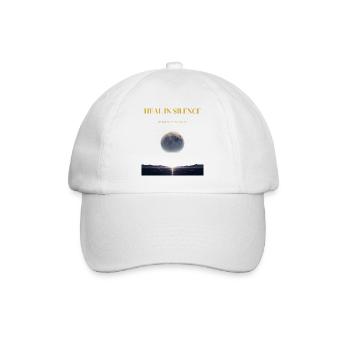 Heal in Silence – Let Peace Do the Talking - Baseball Cap - white/white - Front