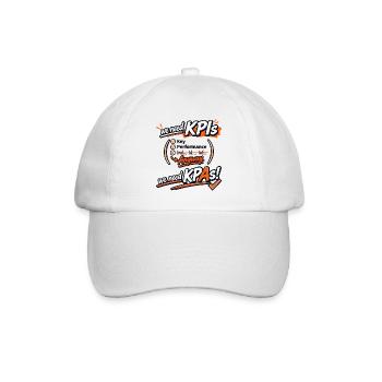 KPI Motivation graphique - Casquette classique - blanc/blanc - Devant
