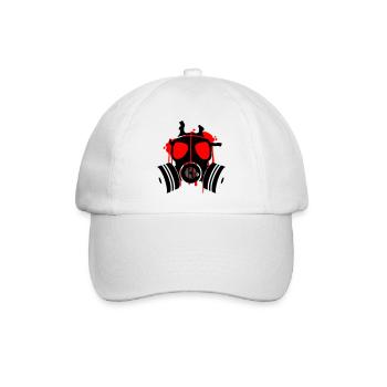 death is everywhere - Baseball Cap - white/white - Front