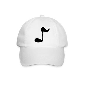 Note - Baseballkappe - Weiß/Weiß - Vorne