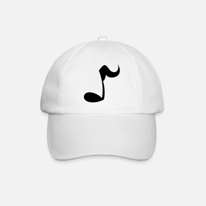 Note - Baseballkappe - Weiß/Weiß