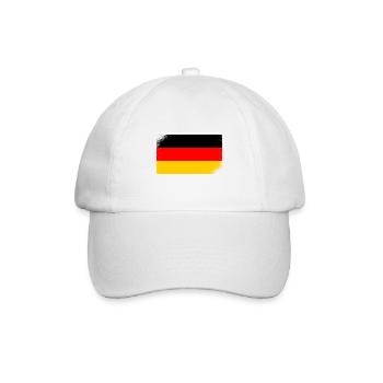 Germany Flag German Flag Used Look Homeland - Baseball Cap - white/white - Front