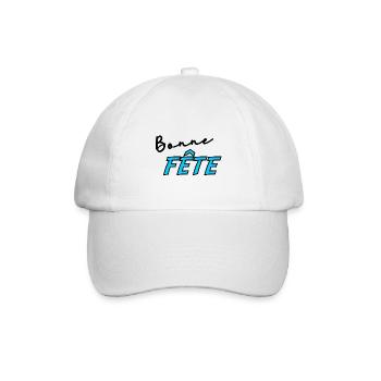 PAPA. FÊTE DES PÈRES. BONNE FÊTE PAPA. BONNE FÊTE - Casquette classique - blanc/blanc - Devant