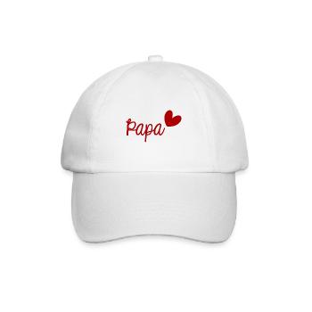 PAPA. FÊTE DES PÈRES. BONNE FÊTE PAPA. BONNE FÊTE - Casquette classique - blanc/blanc - Devant