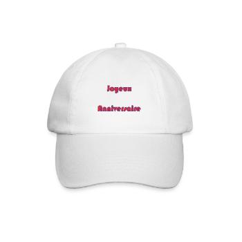 ALLES GUTE ZUM GEBURTSTAG. ALLES GUTE ZUM GEBURTSTAG. JAHRESTAG. - Baseballkappe - Weiß/Weiß - Vorne