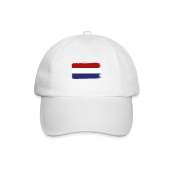 Netherlands flag Holland Dutch flag - Baseball Cap - white/white - Front