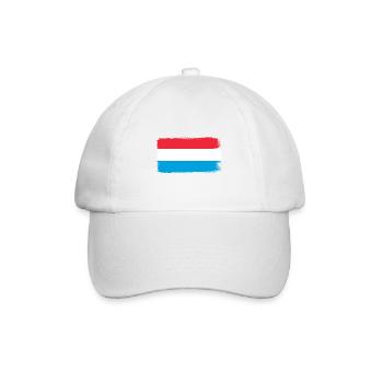 Drapeau luxembourgeois Drapeau luxembourgeois Accueil - Casquette classique - blanc/blanc - Devant