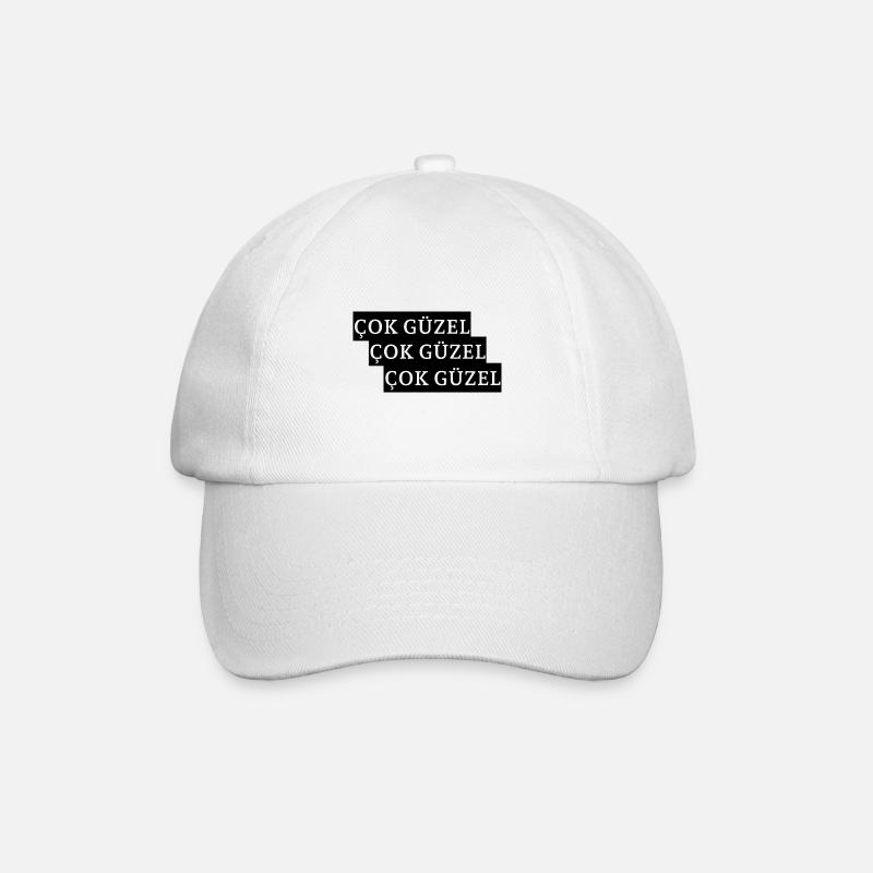 Cok Güzel - Baseball Cap - white/white