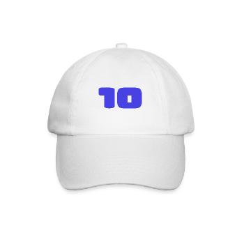 10. 10 JAHRE. 10. Jahrestag. JUBILÄUM 10 JAHRE. - Baseballkappe - Weiß/Weiß - Vorne