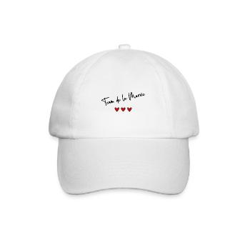 TEAM DE LA MARIEE. JUST MARRIED. VIVE LES MARIES. - Casquette classique - blanc/blanc - Devant
