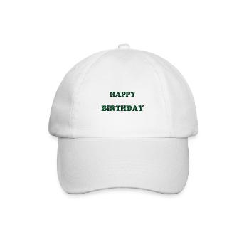 ALLES GUTE ZUM GEBURTSTAG. ALLES GUTE ZUM GEBURTSTAG. JAHRESTAG. - Baseballkappe - Weiß/Weiß - Vorne